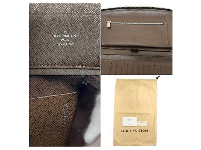 Portafoglio lungo Louis Vuitton in Grizzly Brown - vista 4