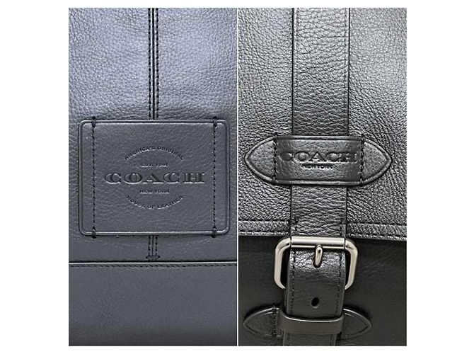 Sac bandoulière en cuir Coach Hudson - vue 6