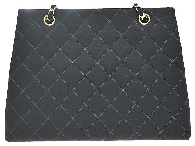 Chanel Vintage CC Chain Quilted Canvas Medium - vista 2