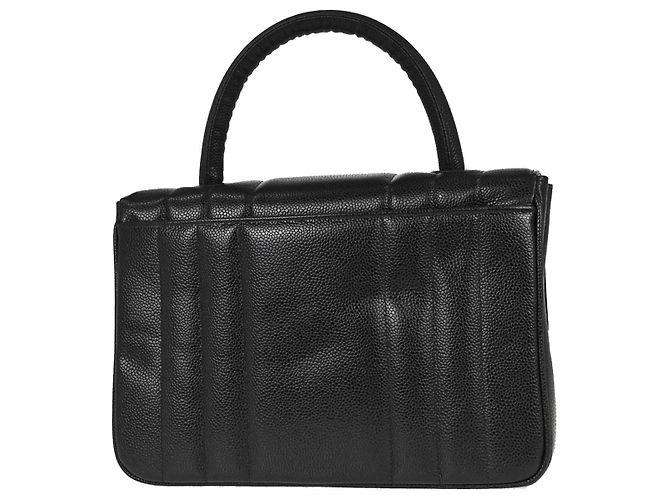 Chanel Vintage Top Handle Vertical Quilt Caviar Medium - vue 2