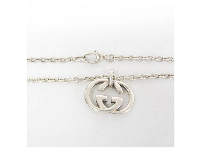 Colgante de eslabones de cadena Interlocking G grabado Gucci Sterling Silver Large - vista 4