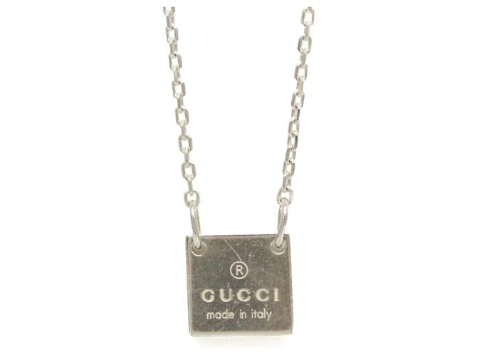 Placca Logo Gucci in Argento Sterling - vista 3