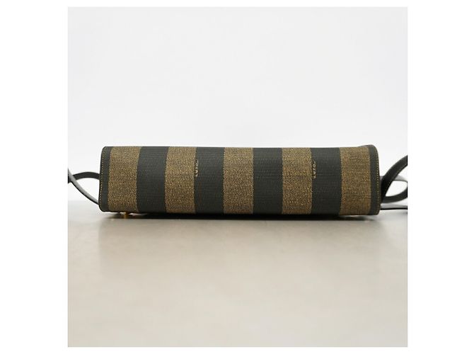 Borsa Fendi Pecan Marrone e Nero PVC - vista 3
