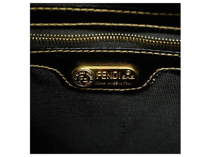 Borsa Fendi Pecan Marrone e Nero PVC - vista 5