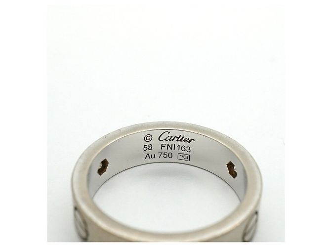 Cartier Love Ring in 18K Weißgold mit Diamant - Ansicht 4