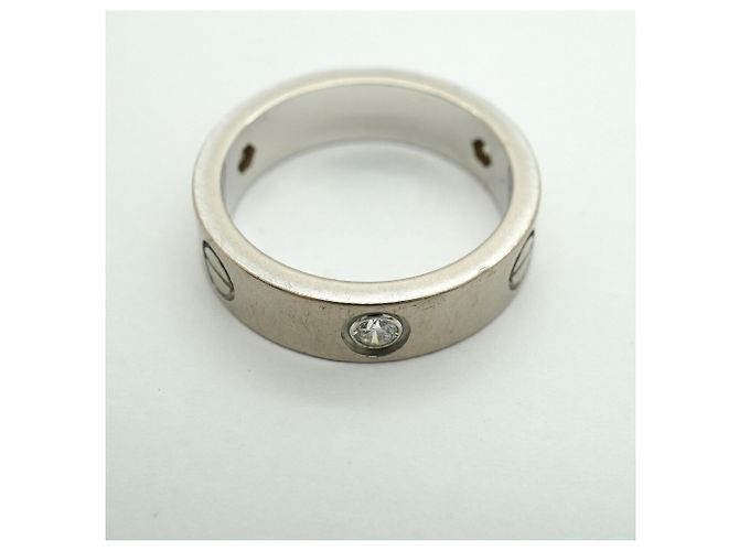 Cartier Love Ring in 18K Weißgold mit Diamant - Ansicht 7