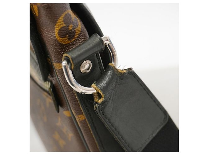 Borsa a tracolla Louis Vuitton Monogram Macassar Bass MM - vista 6