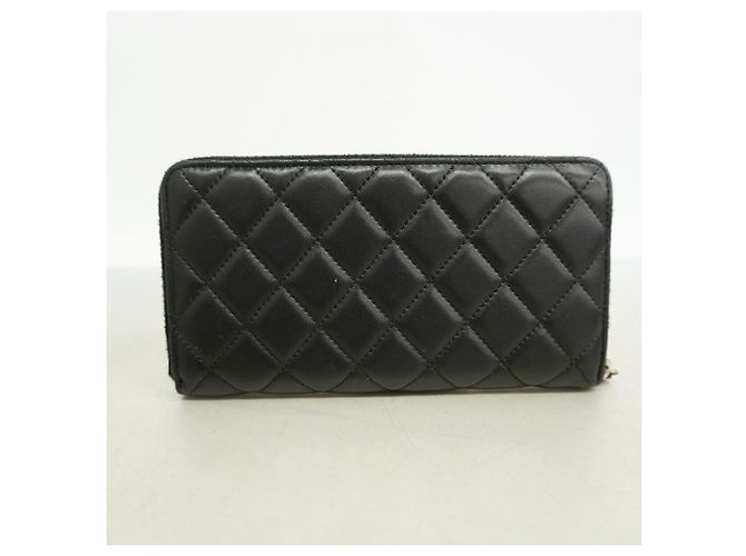 Portafoglio lungo Chanel Matelassé in pelle di agnello - vista 8