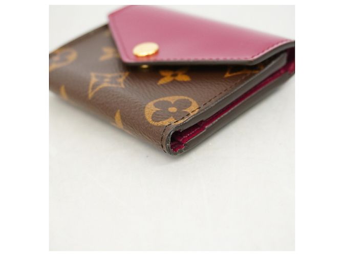 Louis Vuitton Tri-fold Wallet in Brown and Fuchsia - view 2