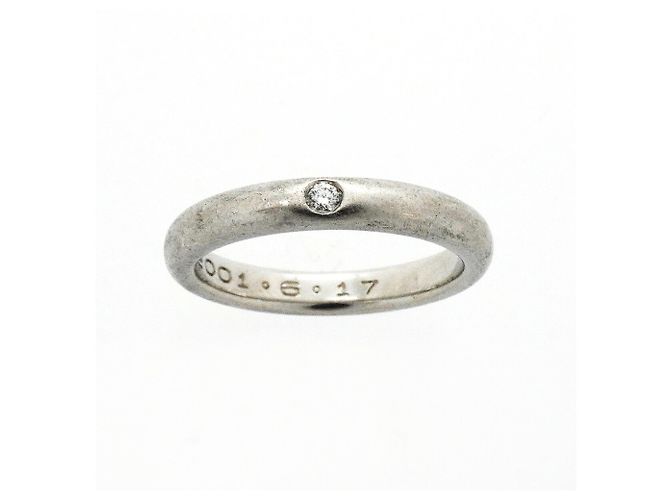 Autre Marque Tiffany & Co. Platin-Diamant-Bandring - Ansicht 2
