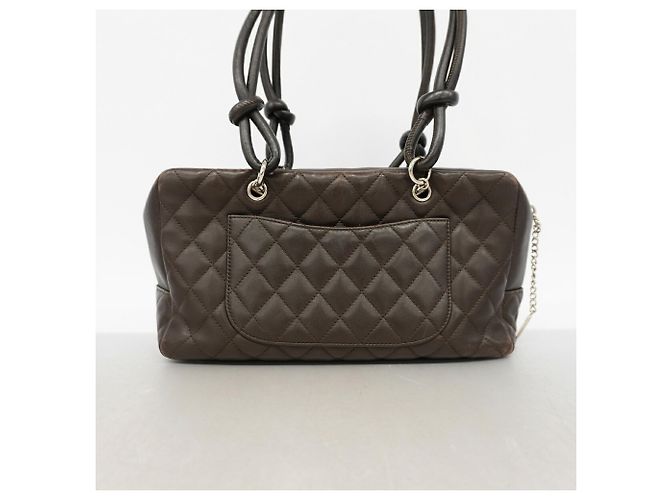 Borsa a tracolla Chanel Cambon in pelle di agnello - vista 10