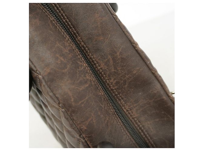 Borsa a tracolla Chanel Cambon in pelle di agnello - vista 7