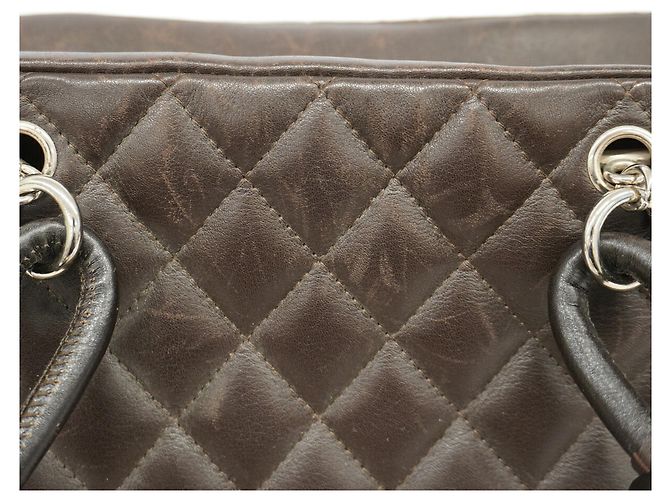 Borsa a tracolla Chanel Cambon in pelle di agnello - vista 9