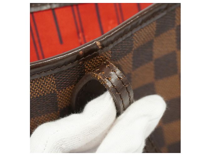 Borsa Tote Louis Vuitton Damier Neverfull MM N51105 Ebene - vista 6