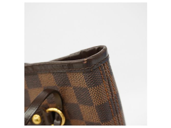 Borsa Tote Louis Vuitton Damier Neverfull MM N51105 Ebene - vista 7