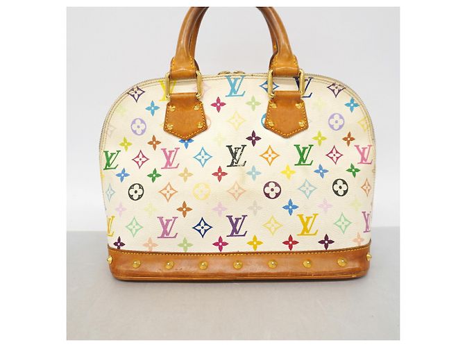Borsa a mano Louis Vuitton Alma Monogram Multicolor - vista 13