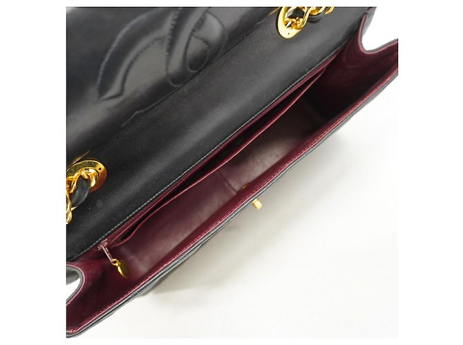 Chanel Schultertasche aus schwarzem Lammleder - Ansicht 4