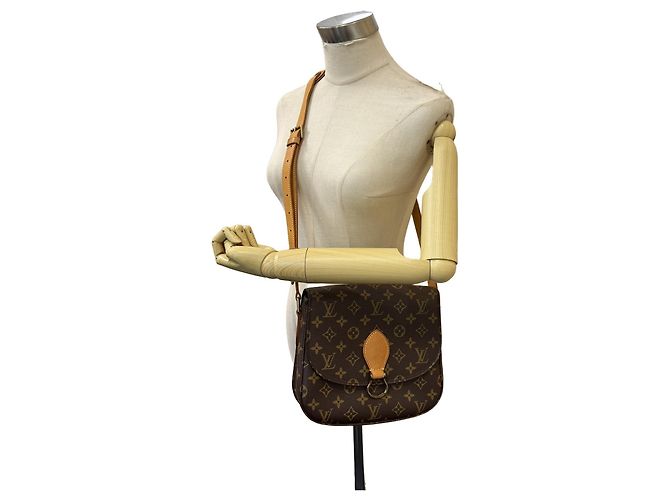 Louis Vuitton M51242 Saint Cloud GM Monogram Canvas Leather Shoulder Bag - Ansicht 18