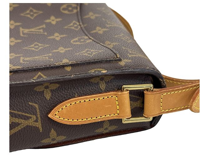 Louis Vuitton M51242 Saint Cloud GM Monogram Canvas Leather Shoulder Bag - Ansicht 8