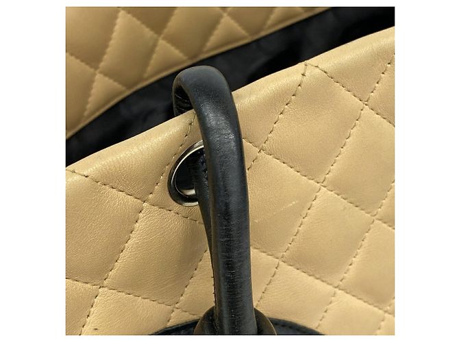 Saco Tote Chanel Cambon em Pele de Cordeiro - vista 8