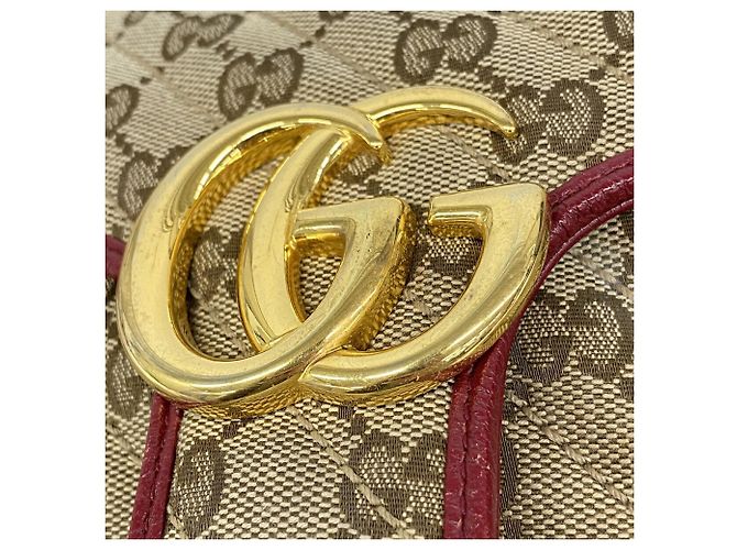 Borsa a tracolla Gucci GG Canvas Marmont - vista 8