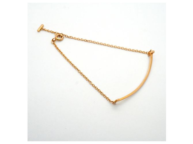 Autre Marque Bracciale Tiffany & Co. T Smile Small in oro rosa 18K - vista 2