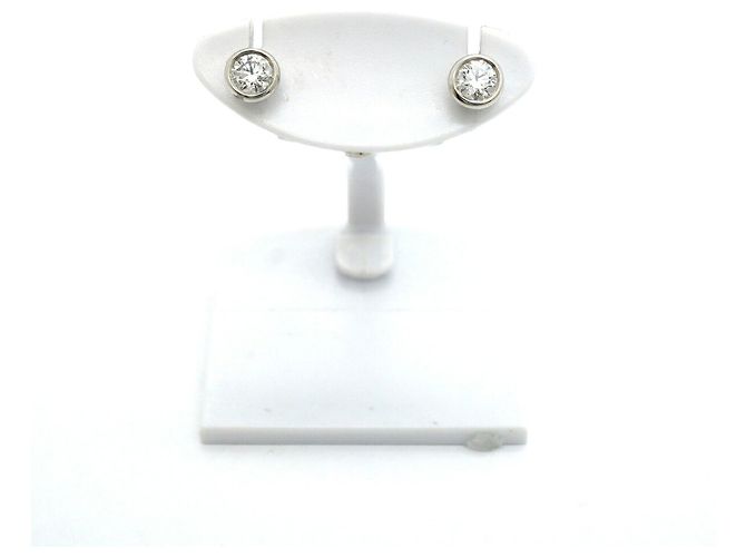 Autre Marque Orecchini a lobo in platino e diamanti Tiffany & Co. - vista 2