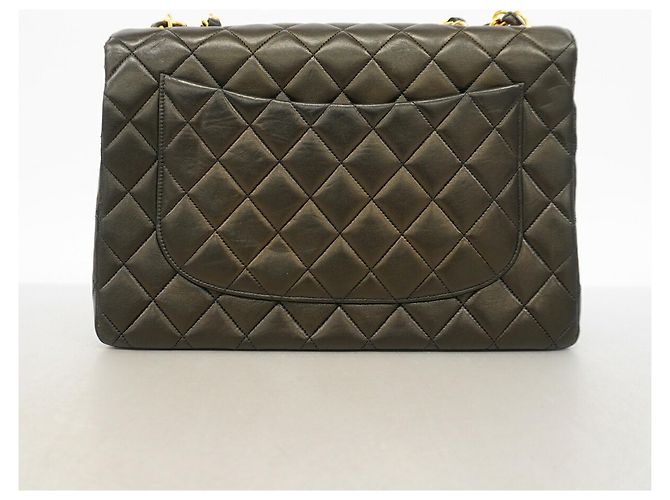 Chanel Schultertasche aus schwarzem Lammleder - Ansicht 9