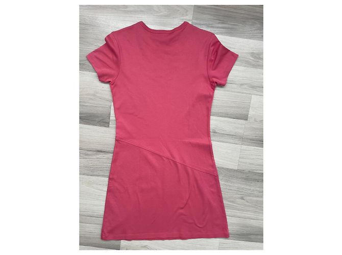 Vestido camiseta de algodón Louis Vuitton Rosa - vista 5