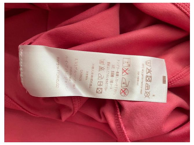 Vestido camiseta de algodón Louis Vuitton Rosa - vista 7