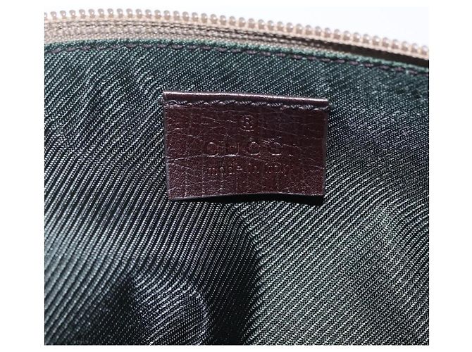 Gucci Web Boat Pochette GG Canvas and Leather Small - vista 6