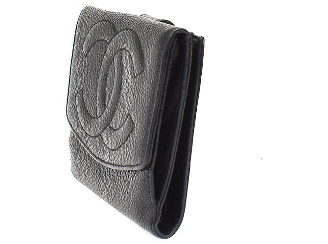 Chanel Vintage Timeless Bifold Caviar Compact - view 3