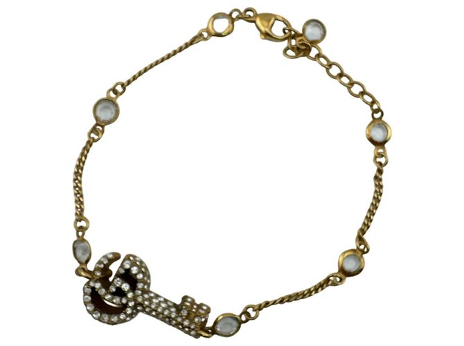 Bracciale con ciondolo motivo Double G e chiave GUCCI - vista 2
