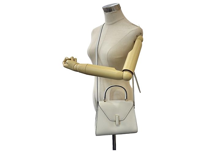 Bolso bandolera Valextra de piel en blanco - vista 16