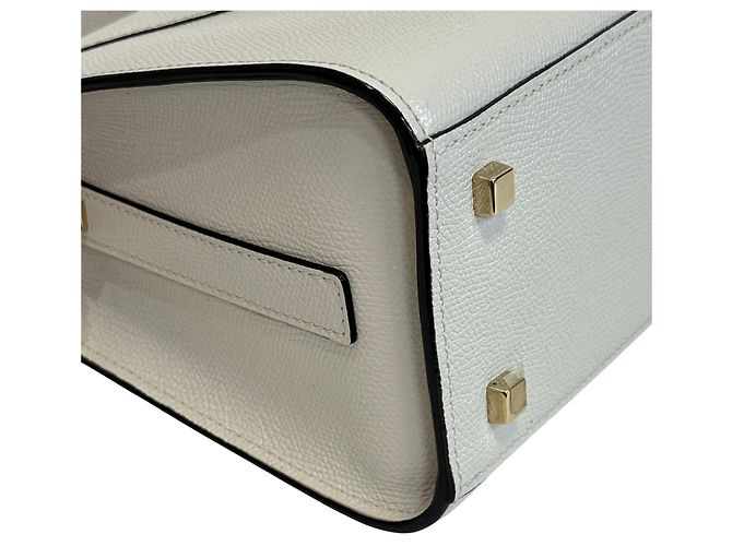 Bolso bandolera Valextra de piel en blanco - vista 3