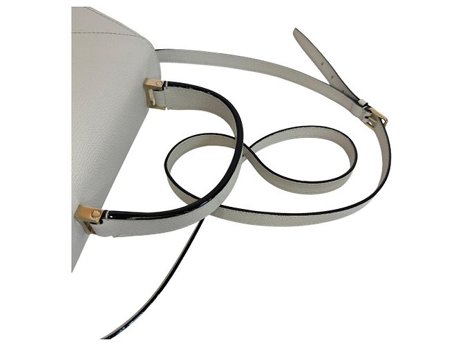Bolso bandolera Valextra de piel en blanco - vista 6