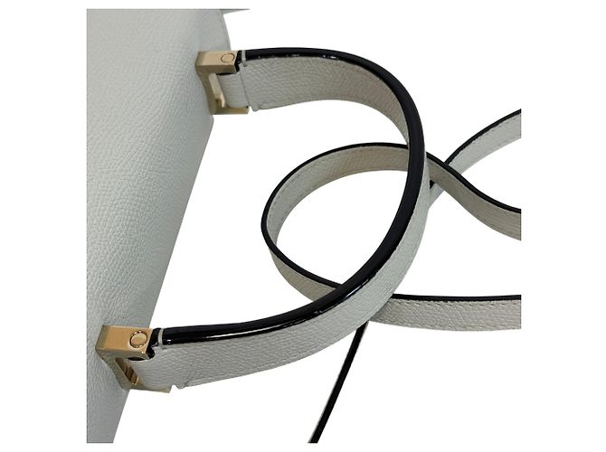 Bolso bandolera Valextra de piel en blanco - vista 7