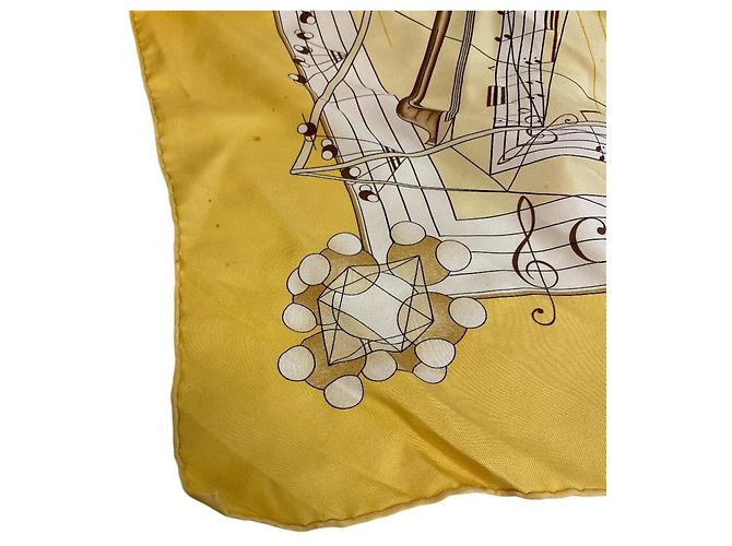 Hermès Foulard di seta HERMES La Musique des Sphéres - vista 11