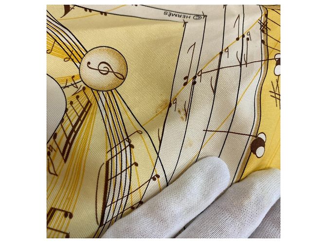 Hermès Foulard di seta HERMES La Musique des Sphéres - vista 14