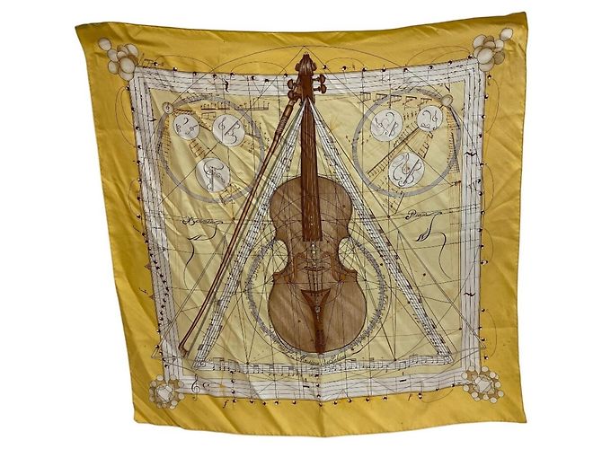 Hermès Foulard di seta HERMES La Musique des Sphéres - vista 2