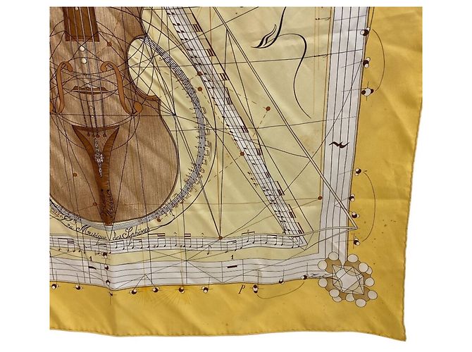 Hermès Foulard di seta HERMES La Musique des Sphéres - vista 6