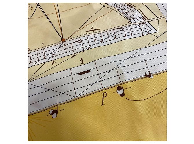 Hermès Foulard di seta HERMES La Musique des Sphéres - vista 9