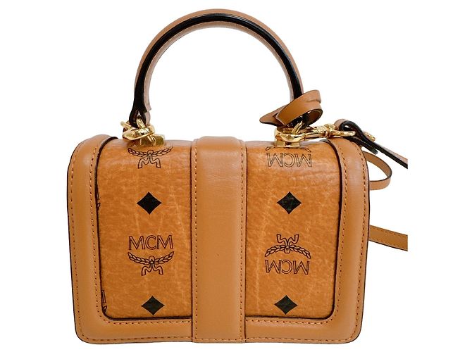 Bolso de hombro de cuero MCM Visetos Monogram - vista 2