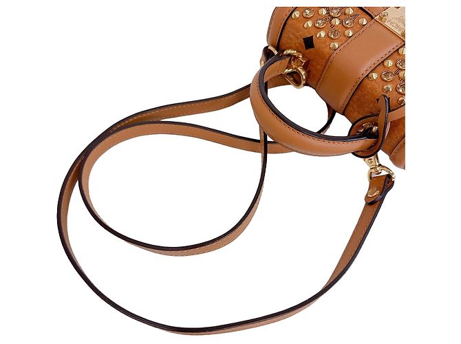 Bolso de hombro de cuero MCM Visetos Monogram - vista 3