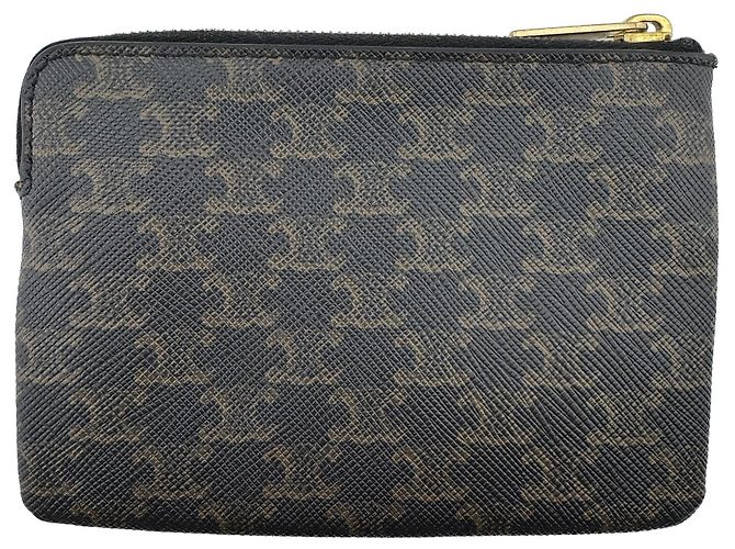 Céline Portamonete Celine Triomphe Macadam in pelle - vista 2