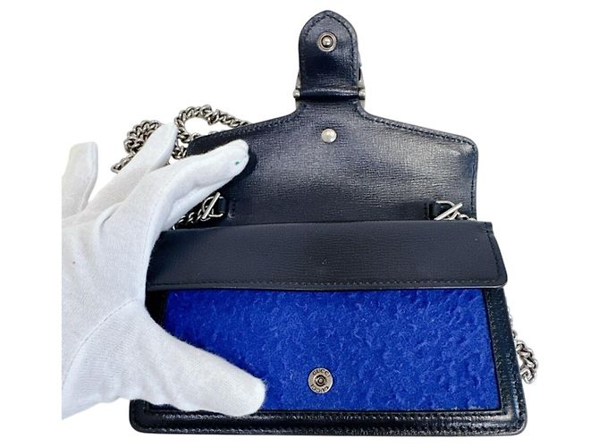 Bolsa de Ombro com Corrente Gucci 476432 Dionysus em Lã e Couro - vista 6