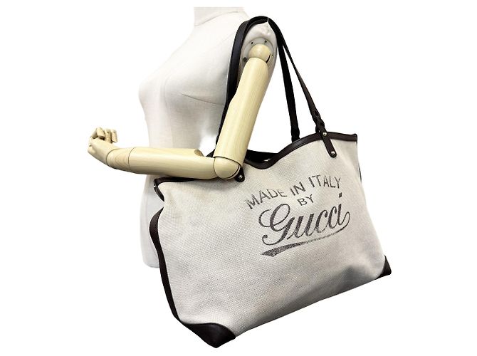 GUCCI Shopper aus Canvas und Leder - Ansicht 18