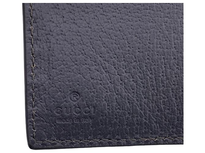 Portafoglio bi-fold Gucci Gray GG Supreme - vista 10