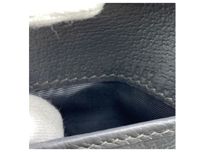 Portafoglio bi-fold Gucci Gray GG Supreme - vista 11