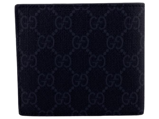 Portafoglio bi-fold Gucci Gray GG Supreme - vista 2